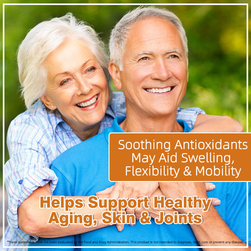 オーガニックシーモス（海藻）カプセル、ブラダーラックとゴボウ配合、健康な関節と肌をサポート