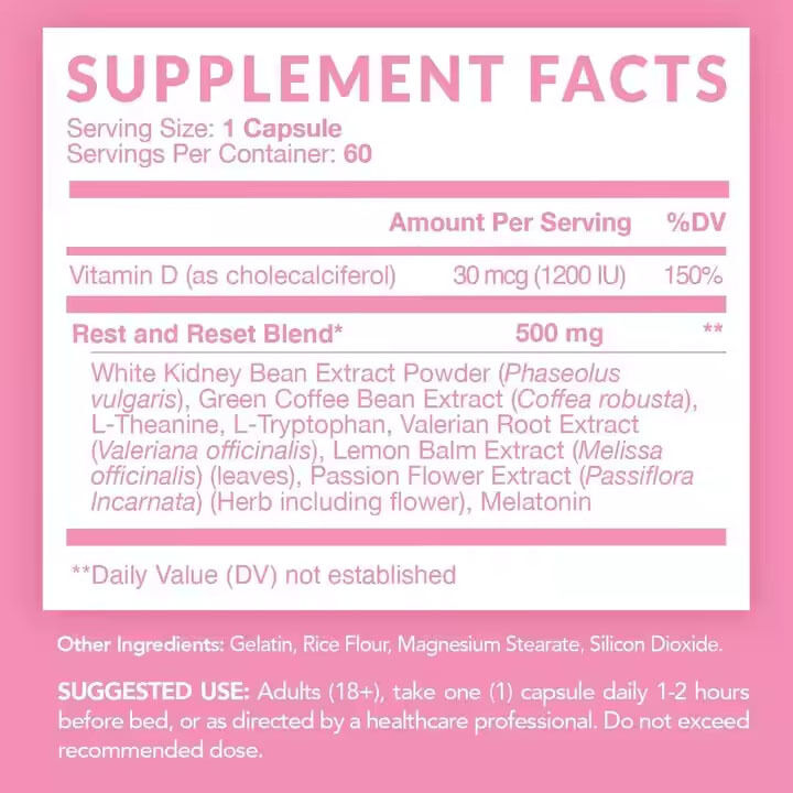 OEM/ODM プライベート・レーベル ナイトタイム 脂肪燃焼器 白い腎豆抽出物 代謝を促進 女性 筋肉回復カプセルをサポート