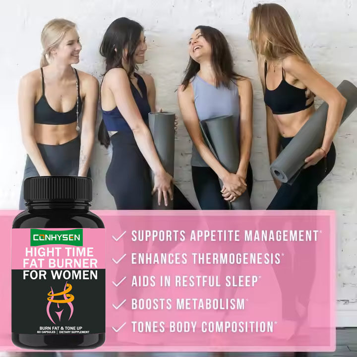 OEM/ODM プライベート・レーベル ナイトタイム 脂肪燃焼器 白い腎豆抽出物 代謝を促進 女性 筋肉回復カプセルをサポート