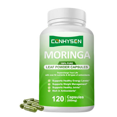 100% 純粋なモリンガ葉粉末 カプセル 薬草サプリメント 前立腺の健康をサポートします