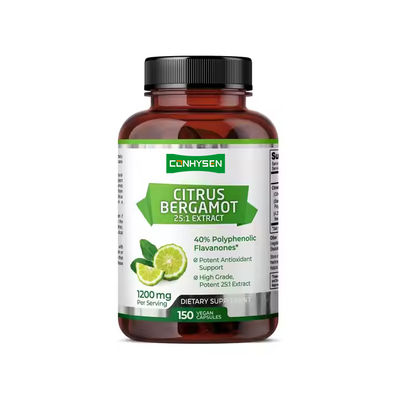 シトラス・ベルガモット カプセル 1200mg 投与量ごとに 補給剤 総合的な心臓健康をサポート