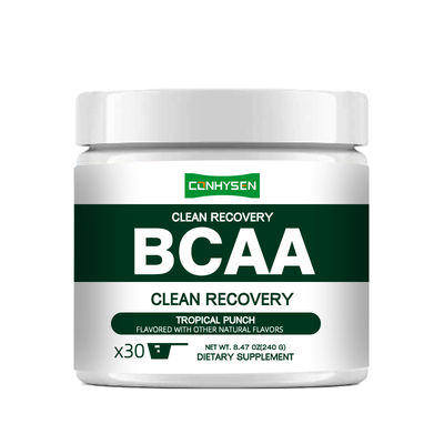 プライベートラベル クリーンリカバリー BCAA パウダー 9種類の必須アミノ酸 筋肉痛とストレスを軽減