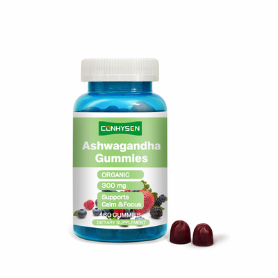 OEM ストレス緩和 & 集中力のためのアシュワガンダグミ 300mg
