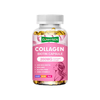 200mg コラーゲンカプセル プレミアム カスタム 強い爪 輝く肌 供給者