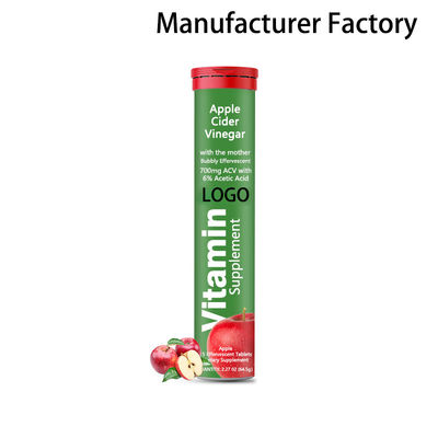 工場卸売アップルサイダービネガー発泡性タブレット天然痩身ビタミン
